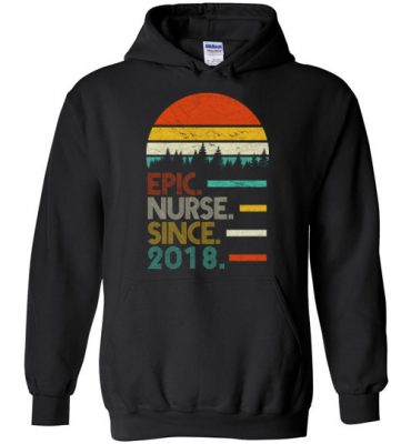 $32.95 – Epic Nurse Since 2019 Retro style Hoodie