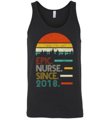 $24.95 – Epic Nurse Since 2019 Retro style Unisex Tank