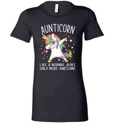 $19.95 - Best Aunt Ever Shirts Aunticorn Like An Aunt Only Awesome Dabbing Unicorn Lady T-Shirt