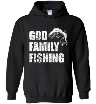 $32.95 – Christian Dad Father Day Gift GOD FAMILY FISHING Hoodie