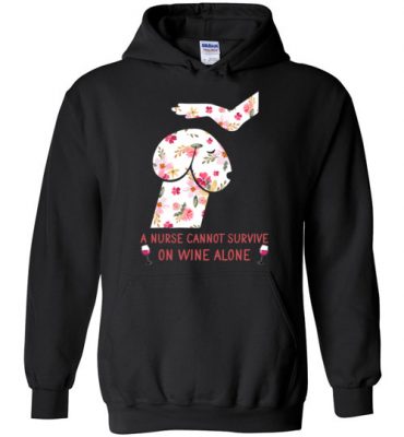 $32.95 – Funny Nurse Wine Shirts: Penis Dog Hoodie