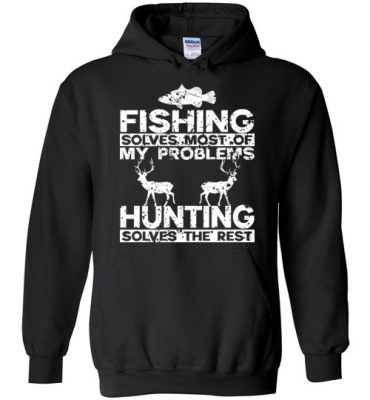 $32.95 – Funny Fishing And Hunting Gift Christmas Humor Hunter Cool Hoodie