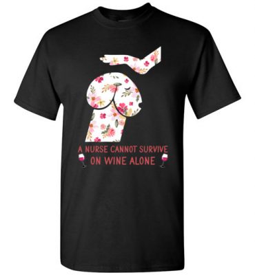 $18.95 – Funny Nurse Wine Shirts: Penis Dog T-Shirt