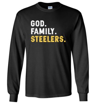 $23.95 – Christian Dad Father Day Gift God Family Steelers Long Sleeve T-Shirt