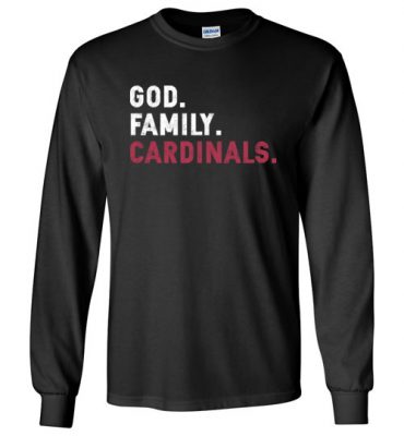 $23.95 – Christian Dad Father Day Gift God Family Cardinals Long Sleeve T-Shirt