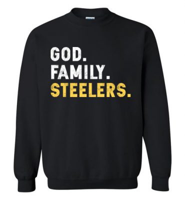 $29.95 – Christian Dad Father Day Gift God Family Steelers Sweatshirt