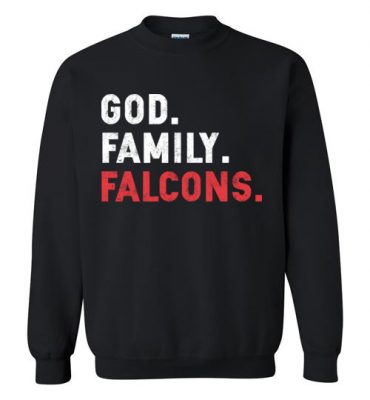 $29.95 – Christian Dad Father Day Gift God Family Falcons Sweatshirt