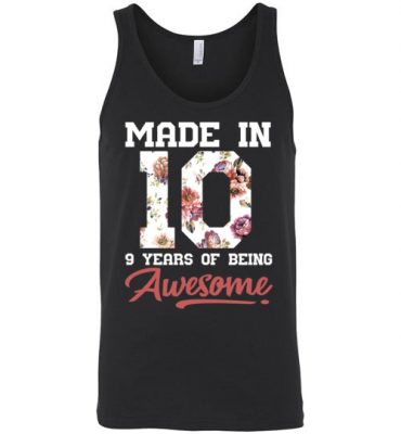 $24.95 – 9 Years Old Birthday Girl Shirts Born in 2010 9th Birthday Unisex Tank