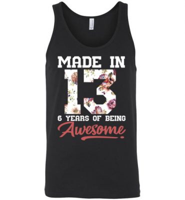 $24.95 – 6 Years Old Birthday Girl Shirts Born in 2013 6th Birthday Unisex Tank