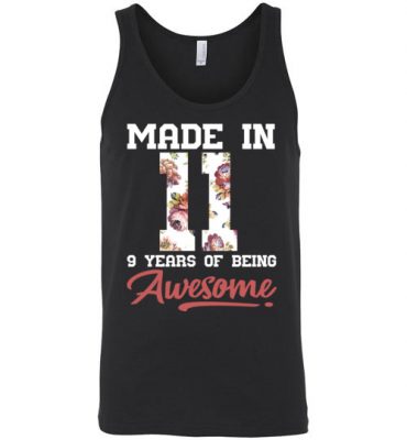 $24.95 – 9 Years Old Birthday Girl Shirts Born in 2011 9th Birthday Unisex Tank