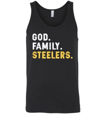 $24.95 – Christian Dad Father Day Gift God Family Steelers Unisex Tank