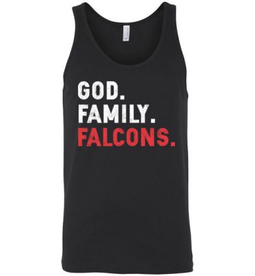 $24.95 – Christian Dad Father Day Gift God Family Falcons Unisex tank