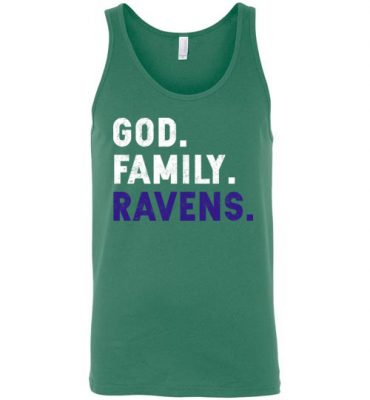 $24.95 – Christian Dad Father Day Gift God Family Ravens Unisex Tank