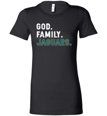 $19.95 – Christian Dad Father Day Gift God Family Jaguars Lady T-Shirt