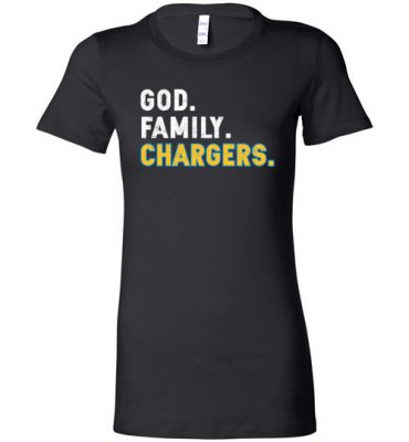 $19.95 – Christian Dad Father Day Gift God Family Chargers Lady T-Shirt