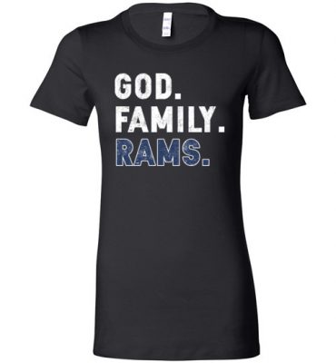 $19.95 – Christian Dad Father Day Gift God Family Rams Lady T-Shirt