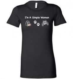 $19.95 – I’m a Simple Woman Jeep Flip Flop Pets Lovers Lady T-Shirt