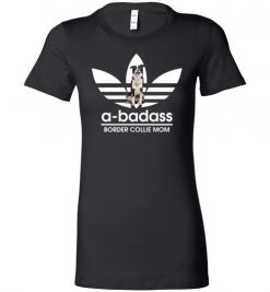 $19.95 – A-Badass Border Collie Mom T-Shirts Gift for Dog Lovers Lady T-Shirt