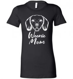 $19.95 – Dachshund Mom Shirts Weiner dog gift Lady T-Shirt