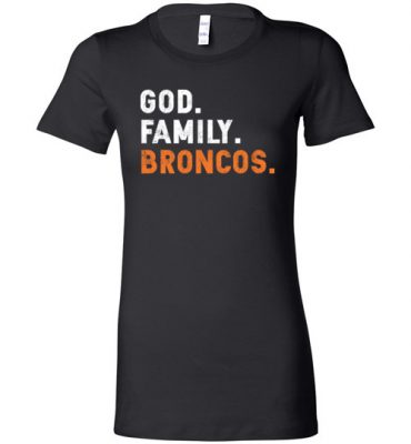 $19.95 – Christian Dad Father Day Gift God Family Broncos Lady T-Shirt