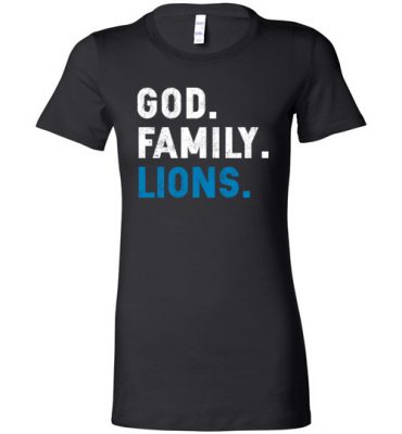 $19.95 – Christian Dad Father Day Gift God Family Lions Lady T-Shirt