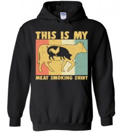 $32.95 – Vintage My Meat Smoking T-Shirt Great Gift BBQ Smoker Retro Tee Hoodie