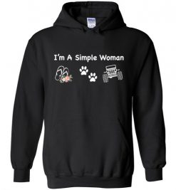 $32.95 – I’m a Simple Woman Jeep Flip Flop Pets Lovers Hoodie