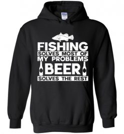 $32.95 – Funny Fishing And Beer Gift Christmas Humor Fishing Beer Lovers Cool Hoodie