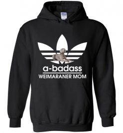 $32.95 – A-Badass Weimaraner Mom T-Shirts Gift for Weimaraner Dog Lovers Hoodie