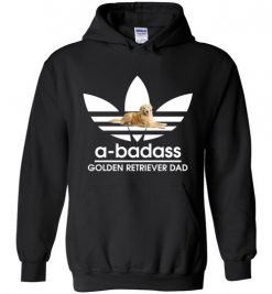 $32.95 – A-Badass Golden Retriever Dad T-Shirts Gift for Dog Lovers Hoodie