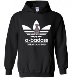 $32.95 – A-Badass Great Dane Dad T-Shirts Gift for Dog Lovers Hoodie