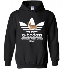 $32.95 – A-Badass Pembroke Welsh Corgi Dad T-Shirts Gift for Dog Lovers Hoodie