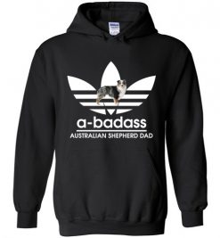 $32.95 – A-Badass Australian Shepherd Dad T-Shirts Gift for Dog Lovers Hoodie