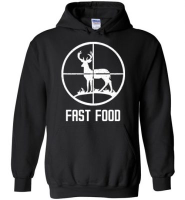 $32.95 – Fast Food Deer Hunting Shirts Funny Gift For Hunters Hoodie