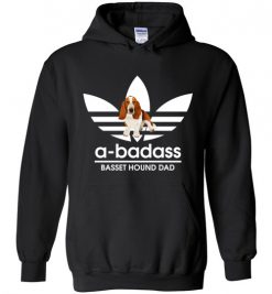 $32.95 – A-Badass Basset Hound Dad T-Shirts Gift for Dog Lovers Hoodie