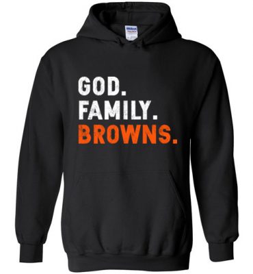 $32.95 – Christian Dad Father Day Gift God Family Browns Hoodie