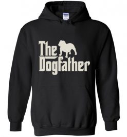 $32.95 – The Dogfather Bulldog Shirts Funny Dog Dad Hoodie