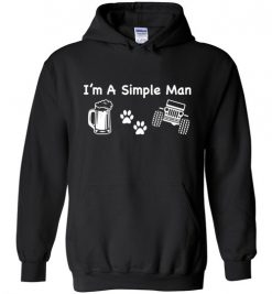 $32.95 – I’m a simple man likes Beer Pets and Jeep funny Hoodie