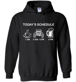 $32.95 – Today Schedule Coffee Jeep and Beer Funny Hoodie