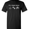 $18.95 – I’m a simple woman likes coffee Pets and Jeep funny T-Shirt