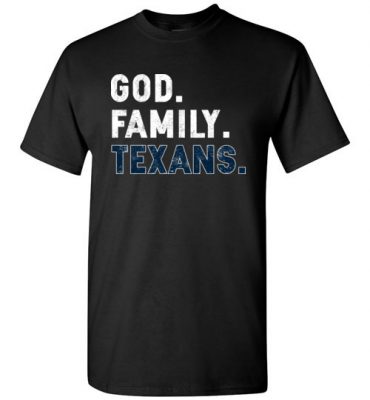 $18.95 – Christian Dad Father Day Gift God Family Texans T-Shirt