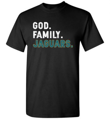 $18.95 – Christian Dad Father Day Gift God Family Jaguars T-Shirt