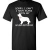 $18.95 – Sorry, I Can't. I Have Plans With My Golden Retriever Dog Funny Dog Tee Shirts T-Shirt