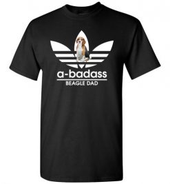 $18.95 – A-Badass Beagle Dad T-Shirts Gift for Dog Lovers T-Shirt