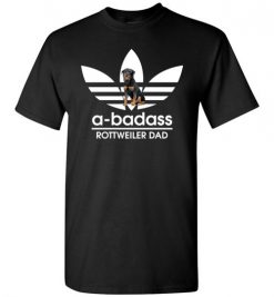 $18.95 – A-Badass Rottweiler Dad T-Shirts Gift for Dog Lovers T-Shirt