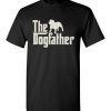 $18.95 – The Dogfather Bulldog Shirts Funny Dog Dad T-Shirt