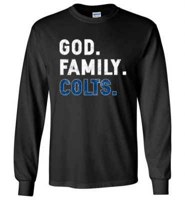 $23.95 – Christian Dad Father Day Gift God Family Colts Long Sleeve T-Shirt