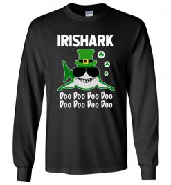 $23.95 – Irish Shark T-Shirts Funny St Patricks Day Tee Long Sleeve T-Shirt