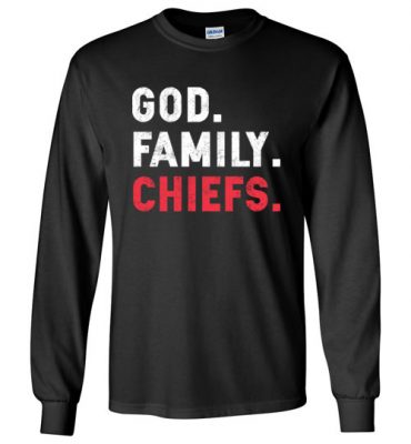 $23.95 – Christian Dad Father Day Gift God Family Chiefs Long Sleeve T-Shirt