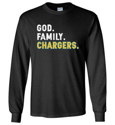 $23.95 – Christian Dad Father Day Gift God Family Chargers Long Sleeve T-Shirt